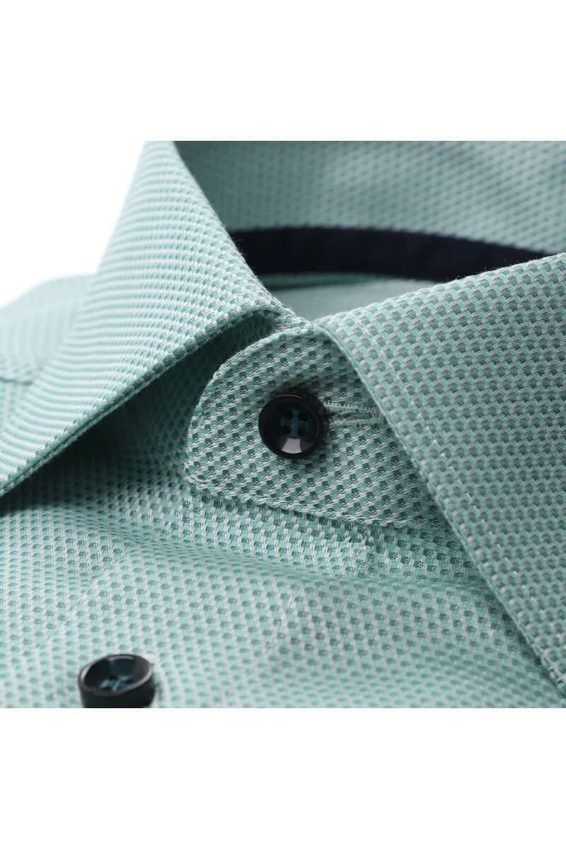 Marvelis Modern Fit Hemd Grün/weiss, Gemustert 2 Marvelis Modern Fit Hemd Grün/weiss, Gemustert – Bild 2