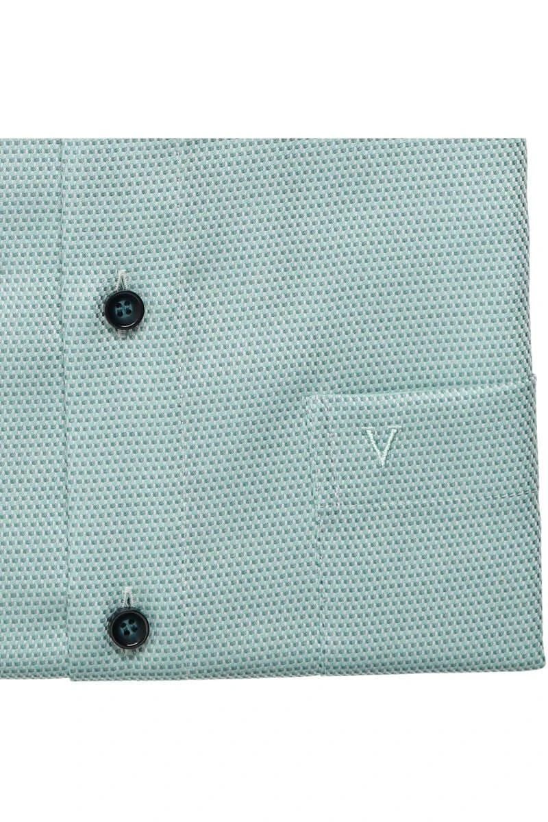 Marvelis Modern Fit Hemd Grün/weiss, Gemustert 5 Marvelis Modern Fit Hemd Grün/weiss, Gemustert – Bild 5