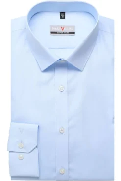 Marvelis Super Slim Hemd Hellblau, Einfarbig