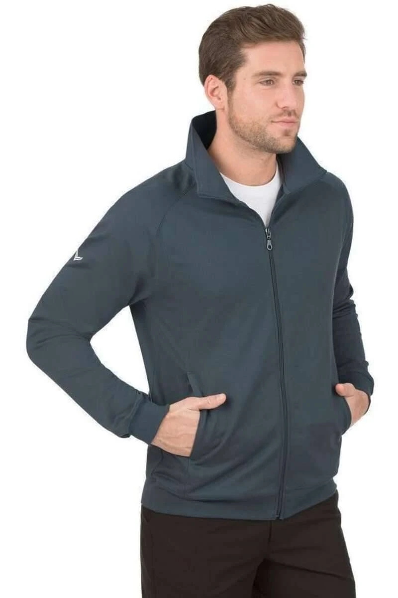 TRIGEMA Comfort Fit RaglanjackeStehkragen Anthrazit 2 TRIGEMA Comfort Fit RaglanjackeStehkragen Anthrazit – Bild 2
