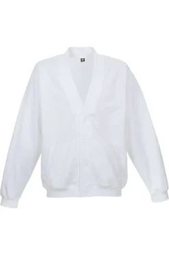 TRIGEMA Comfort Fit Sweatjacke Weiss