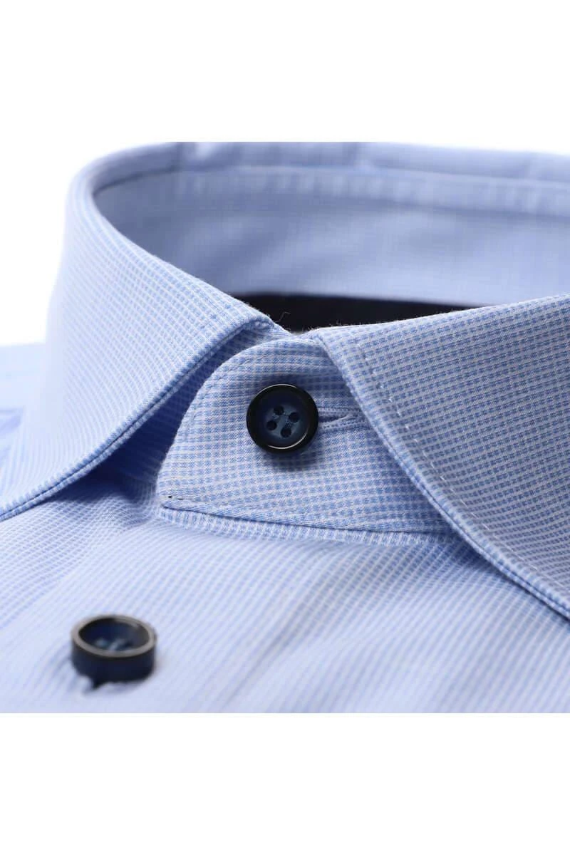 Marvelis Modern Fit Jerseyhemd Bleu, Strukturiert 2 Marvelis Modern Fit Jerseyhemd Bleu, Strukturiert – Bild 2