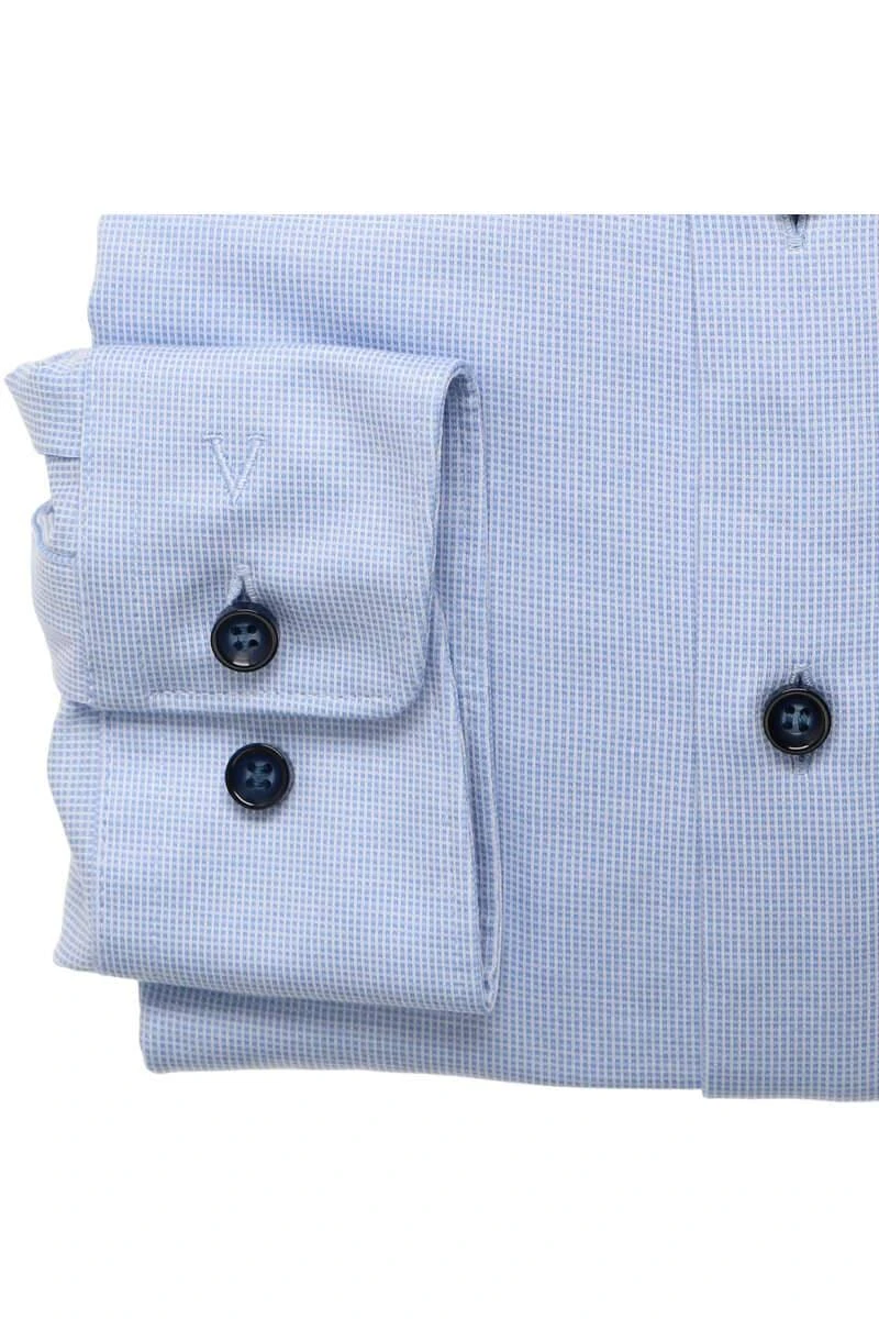 Marvelis Modern Fit Jerseyhemd Bleu, Strukturiert 3 Marvelis Modern Fit Jerseyhemd Bleu, Strukturiert – Bild 3