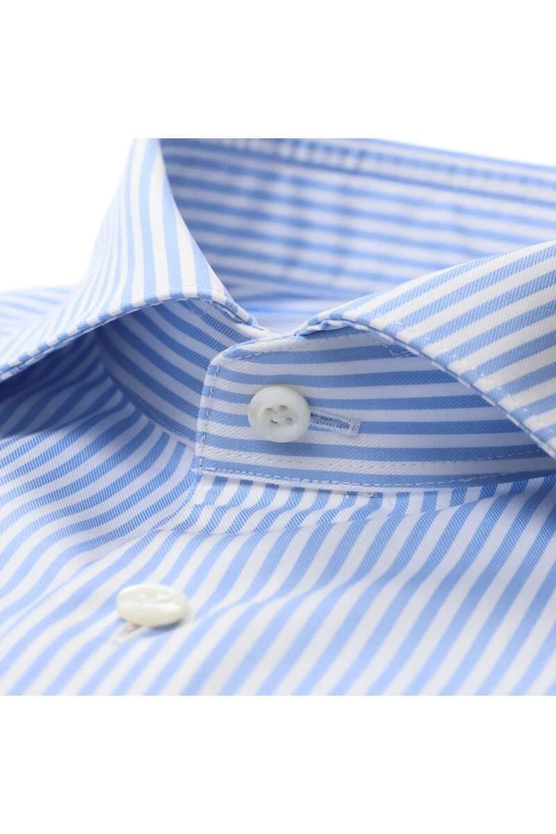 Stenströms Super Slim Hemd Hellblau, Gestreift 2 Stenströms Super Slim Hemd Hellblau, Gestreift – Bild 2