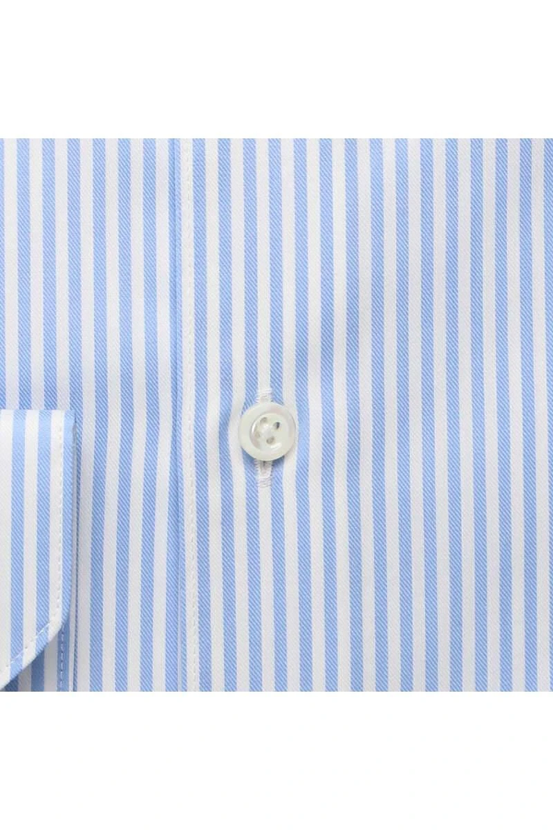 Stenströms Super Slim Hemd Hellblau, Gestreift 4 Stenströms Super Slim Hemd Hellblau, Gestreift – Bild 4