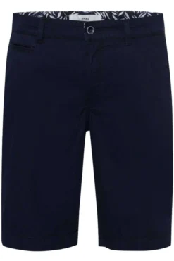 Brax Regular Fit Flatfront Bermuda Navy