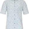 Casa Moda Comfort Fit Hemd Weiss, Gemustert