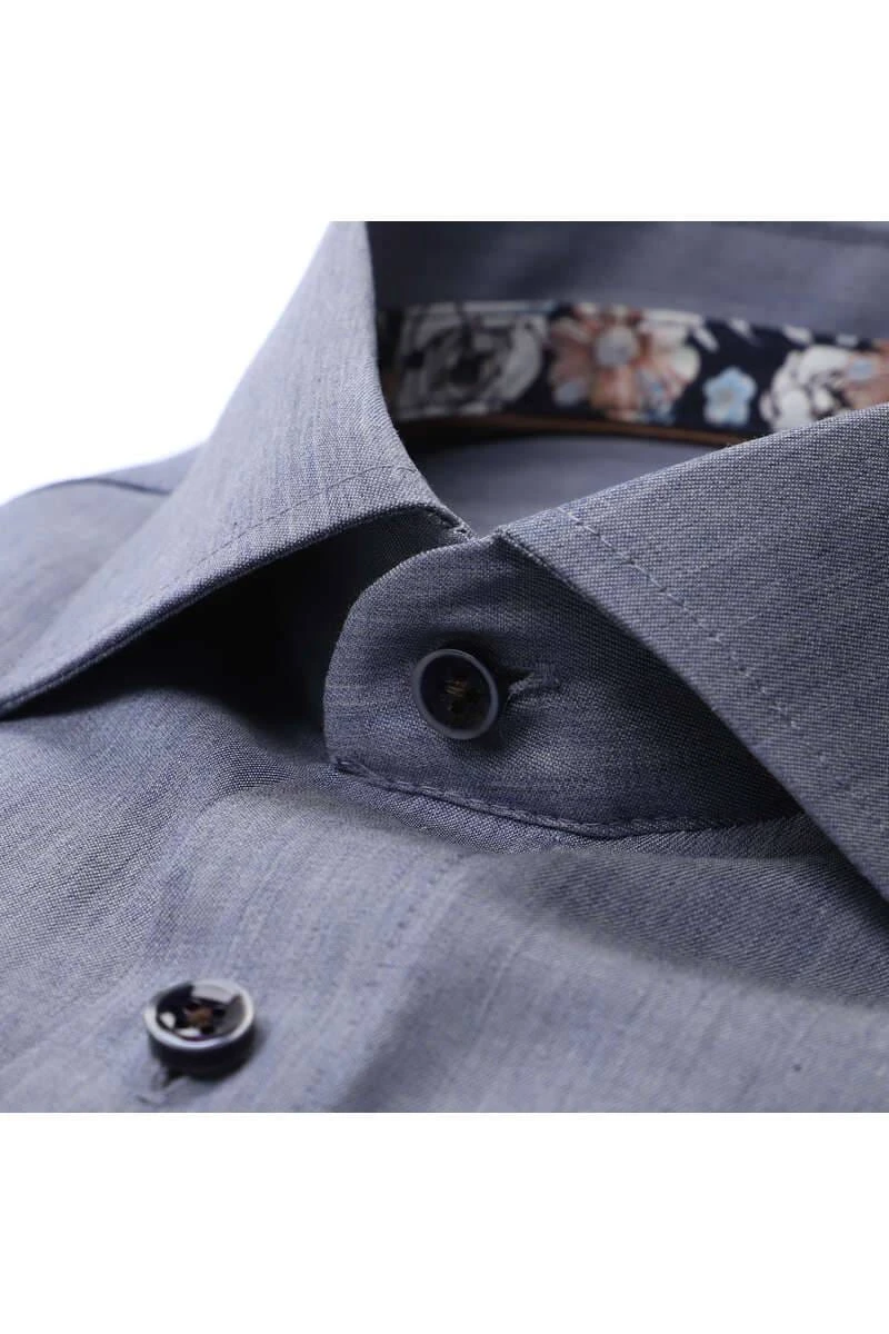 Casa Moda Comfort Fit Hemd Dunkelblau, Einfarbig 2 Casa Moda Comfort Fit Hemd Dunkelblau, Einfarbig – Bild 2