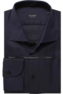 OLYMP SIGNATURE Tailored Fit Hemd Dunkelblau,