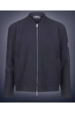 OLYMP SIGNATURE Soft Business Tailored Fit Hemdjacke Dunkelblau, Einfarbig