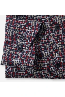 OLYMP Tendenz Modern Fit Hemd Rot/blau/beige, Gemustert -Ausgewählte Bekleidungsgeschäfte 8616 24 35 2 8005KZ6RhTRJS3aX 1200x1200