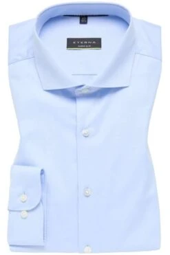 ETERNA Super Slim Hemd Hellblau, Einfarbig