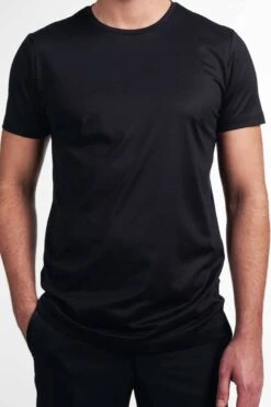 ETERNA 1863 Soft TailoringSlim Fit T-Shirt Rundhals Schwarz,Einfarbig -Ausgewählte Bekleidungsgeschäfte 887 39 7 800 1200x1200