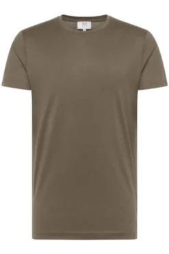 ETERNA 1863Modern Fit T-Shirt Rundhals Steingrau,Einfarbig