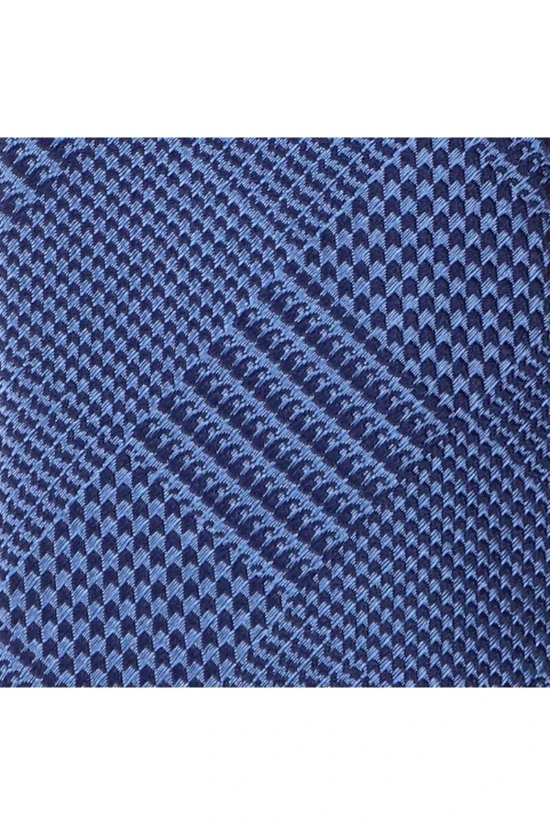 Jacques Britt Krawatte 100% Seide Blau, Gemustert 2 Jacques Britt Krawatte 100% Seide Blau, Gemustert – Bild 2