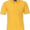 Redmond Casual Regular Fit Poloshirt Gelb, Einfarbig