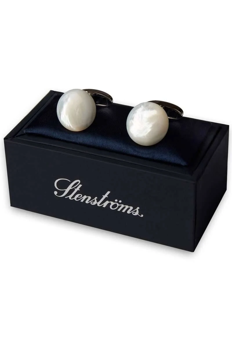 Stenströms Manschettenknöpfe Weiss 2 Stenströms Manschettenknöpfe Weiss – Bild 2