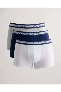 GANT Boxershorts Dreierpack Weiss/grau/blau