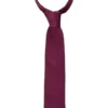 ETERNA Krawatte 100% Seide Rotweinrot, Einfarbig