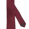 ETERNA Slim Krawatte 100% Seide Dunkelrot, Einfarbig