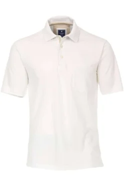 Redmond Casual Poloshirt Weiss, Einfarbig