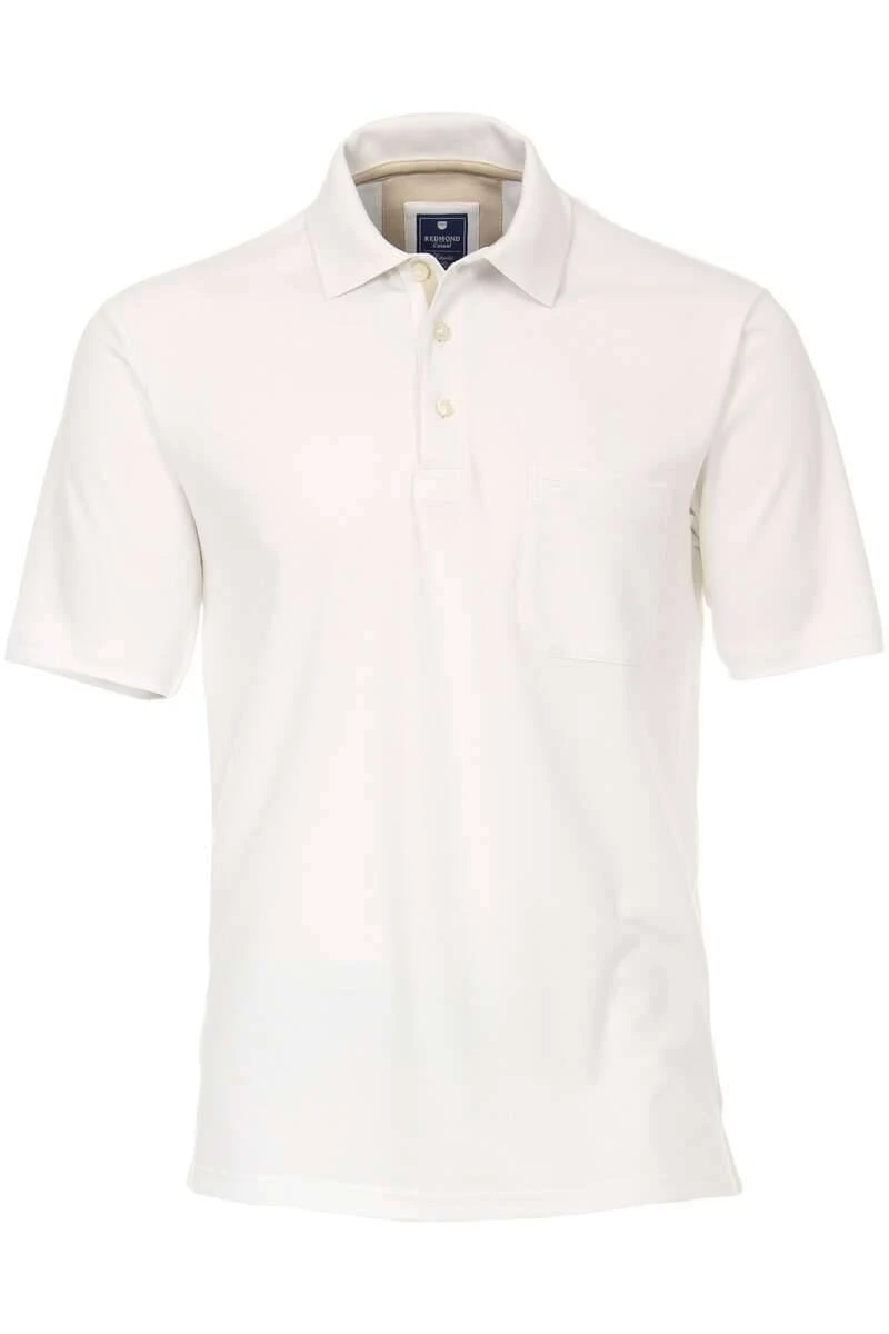 Redmond Casual Poloshirt Weiss, Einfarbig 1 Redmond Casual Poloshirt Weiss, Einfarbig