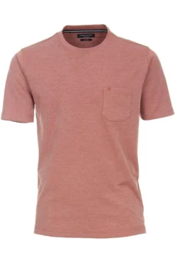 Casa Moda Casual T-Shirt Rundhals Orange,Einfarbig