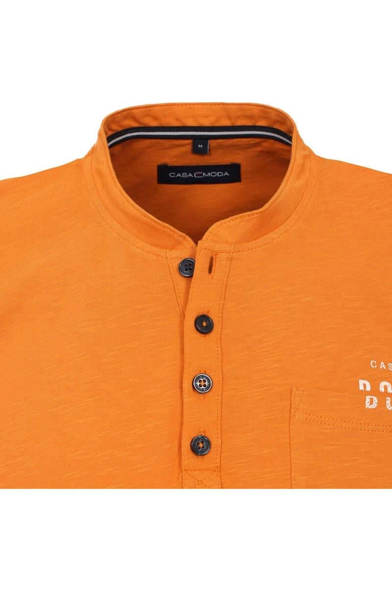 Casa Moda T-Shirt Orange,Einfarbig 2 Casa Moda T-Shirt Orange,Einfarbig – Bild 2
