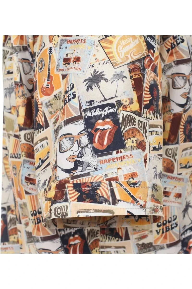 Casa Moda Comfort Fit Hemd Beige, Gemustert 3 Casa Moda Comfort Fit Hemd Beige, Gemustert – Bild 3