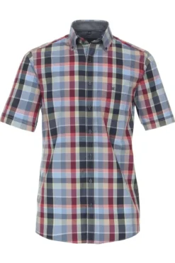 Casa Moda Comfort Fit Hemd Blau/braun, Kariert