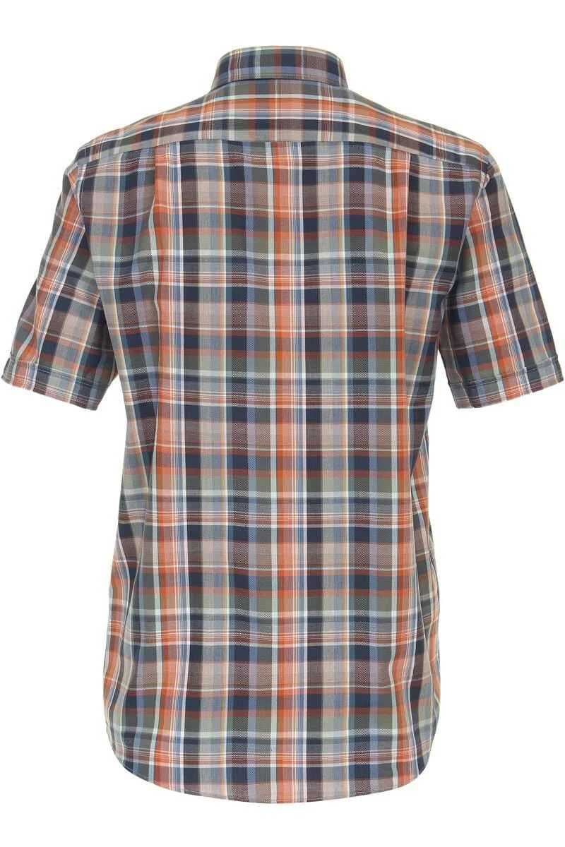 Casa Moda Comfort Fit Hemd Orange, Kariert 4 Casa Moda Comfort Fit Hemd Orange, Kariert – Bild 4