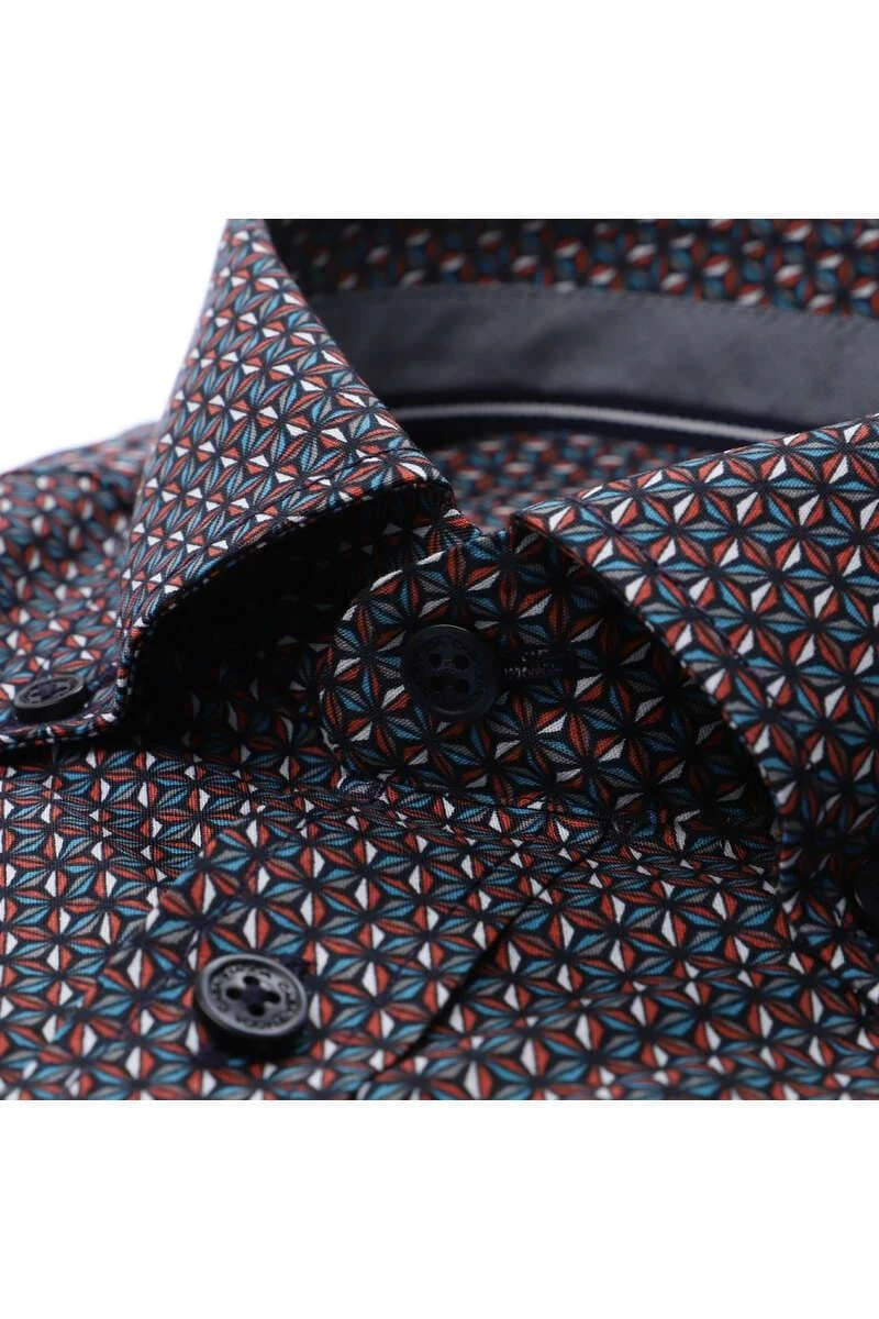 Casa Moda Comfort Fit Hemd Orange, Gemustert 2 Casa Moda Comfort Fit Hemd Orange, Gemustert – Bild 2