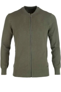 RAGMAN Regular FitCardiganZip Oliv