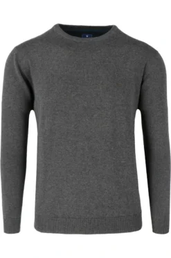 Redmond Casual Regular Fit Herren Pullover Rundhals Grau