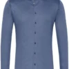 Desoto Slim Fit Jerseyhemd Blau, Einfarbig