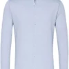 Desoto Slim Fit Jerseyhemd Hellblau, Einfarbig