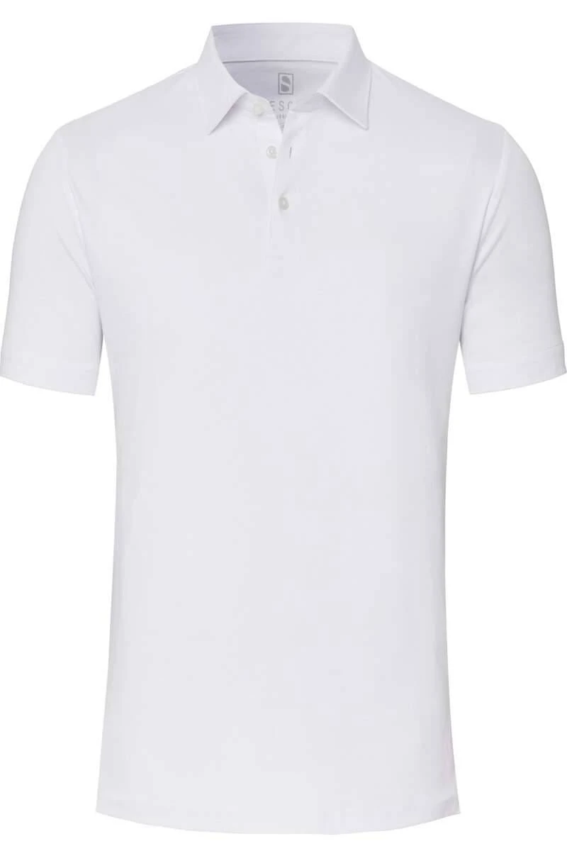 Desoto Slim Fit Poloshirt Weiss, Einfarbig 1 Desoto Slim Fit Poloshirt Weiss, Einfarbig