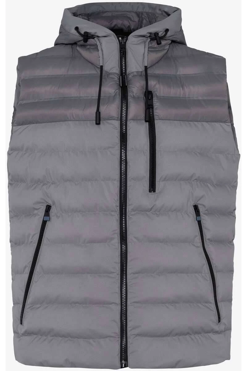 Brax Normal Fit Herren Steppweste Grau 1 Brax Normal Fit Herren Steppweste Grau