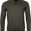 Baileys Tailored Fit Herren Pullover Zip Grün