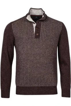 Baileys Tailored Fit Herren Pullover Dunkelbraun
