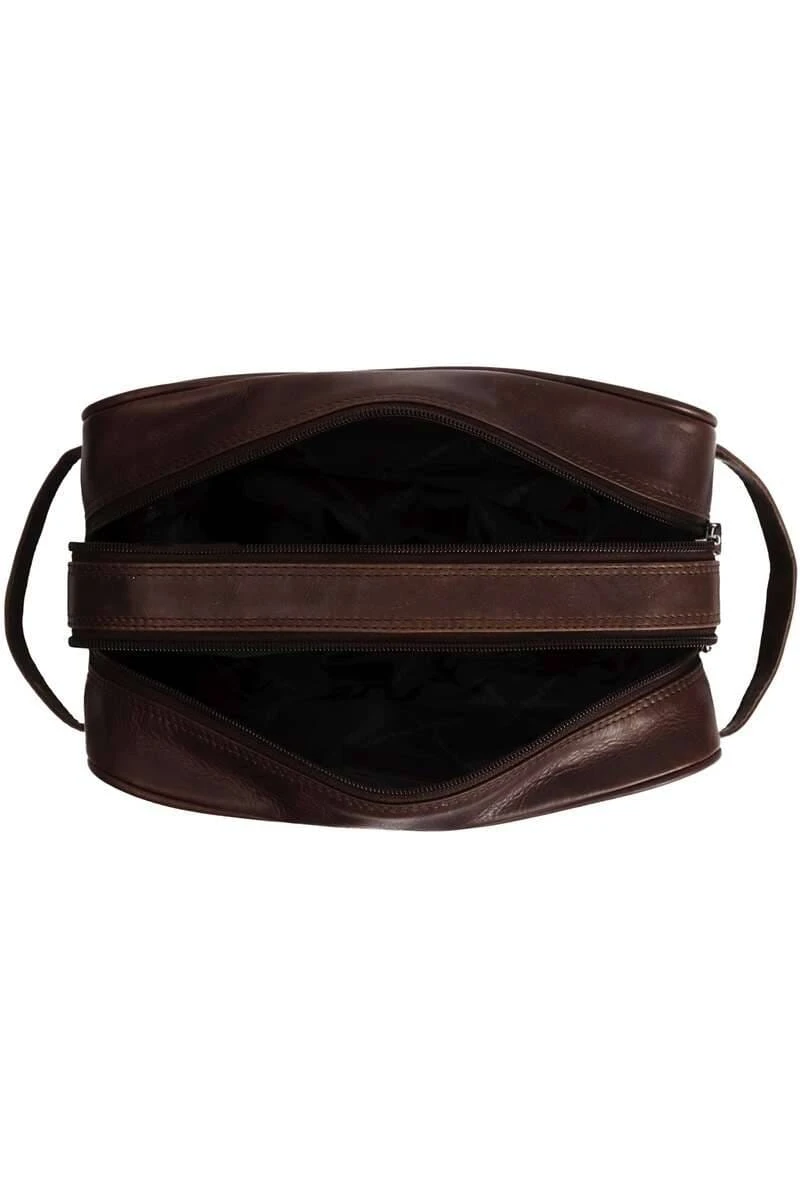 Chesterfield Herren KulturbeutelStacey Braun, Einfarbig 4 Chesterfield Herren KulturbeutelStacey Braun, Einfarbig – Bild 4