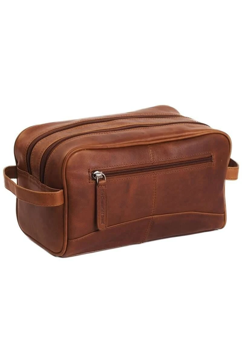 Chesterfield Herren KulturbeutelStacey Cognac, Einfarbig 2 Chesterfield Herren KulturbeutelStacey Cognac, Einfarbig – Bild 2