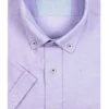 Giordano Regular Fit Leinenhemd Violett, Einfarbig