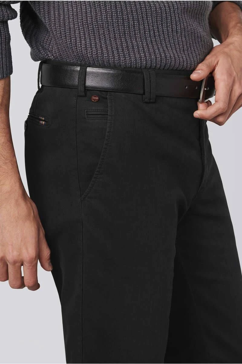 Meyer Herren Gürtel Aus 100% Leder3,5 Cm Schwarz, Einfarbig 2 Meyer Herren Gürtel Aus 100% Leder3,5 Cm Schwarz, Einfarbig – Bild 2