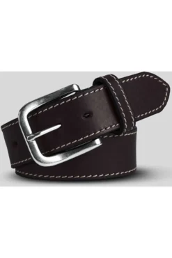 Meyer Herren Gürtel Aus 100% Leder4,0 Cm Dunkelbraun, Einfarbig