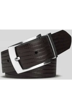 Meyer Kontrast Stitching Herren Wendegürtel Schwarz/braun