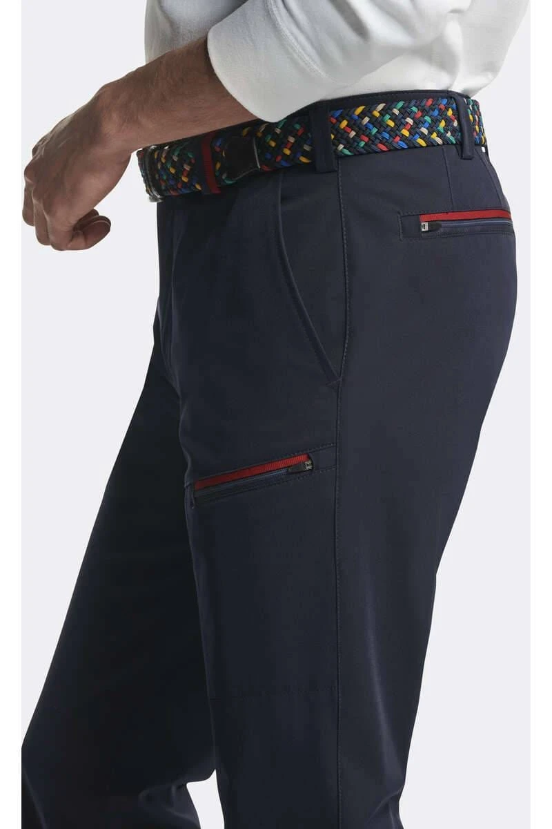 Meyer Herren Gürtel Aus 55% Polyester / 45% Elasthan, Patte Aus Leder3,5 Cm Mehrfarbig, Strukturiert 2 Meyer Herren Gürtel Aus 55% Polyester / 45% Elasthan, Patte Aus Leder3,5 Cm Mehrfarbig, Strukturiert – Bild 2