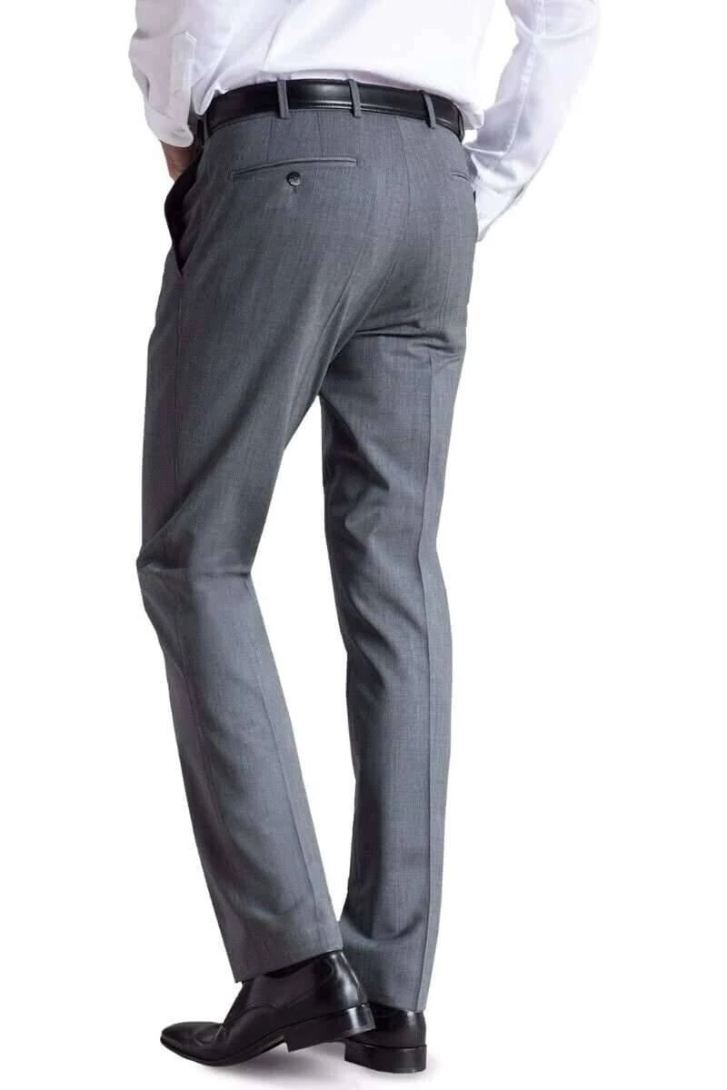 Meyer Modern Fit Herren Stoffhose Grau,Einfarbig 2 Meyer Modern Fit Herren Stoffhose Grau,Einfarbig – Bild 2