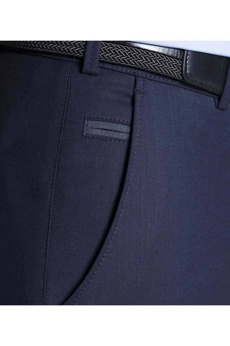 Meyer Modern Fit Herren Stoffhose Marine,Einfarbig 3 Meyer Modern Fit Herren Stoffhose Marine,Einfarbig – Bild 3