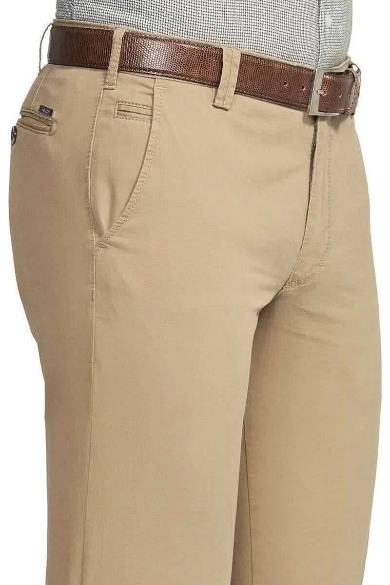 Meyer Modern Fit Herren Chino Camel,Einfarbig 3 Meyer Modern Fit Herren Chino Camel,Einfarbig – Bild 3